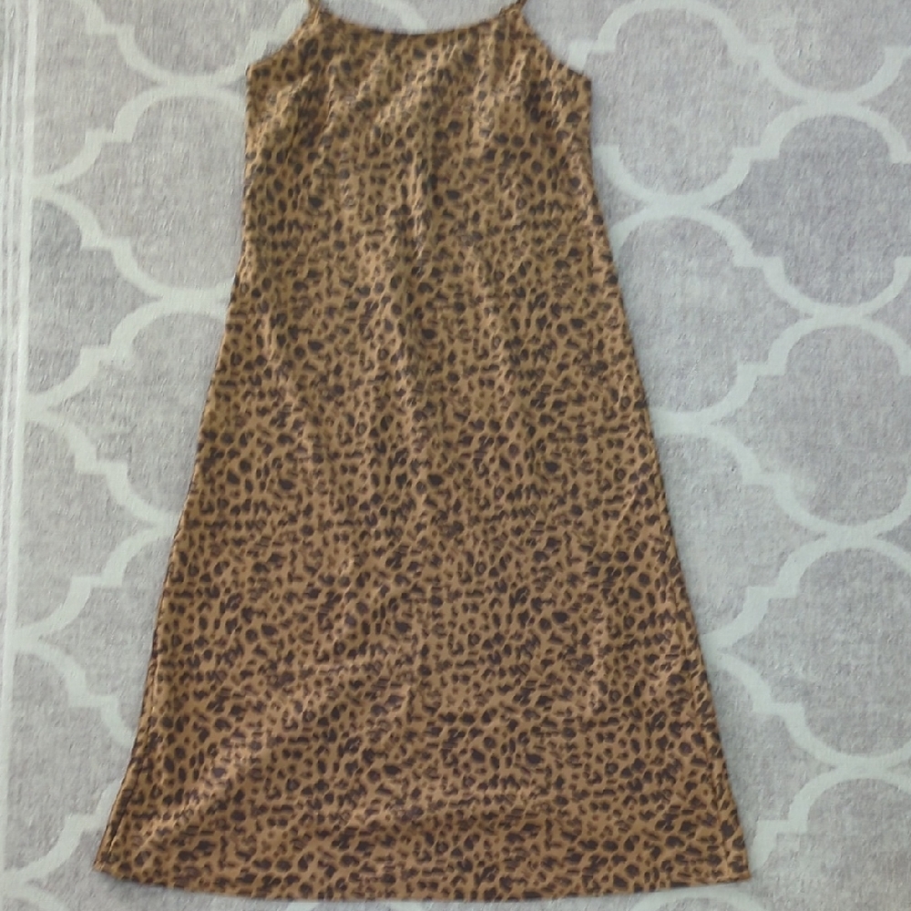 a new day Animal Leopard Print Slip Dress Medium - Picture 10 of 10